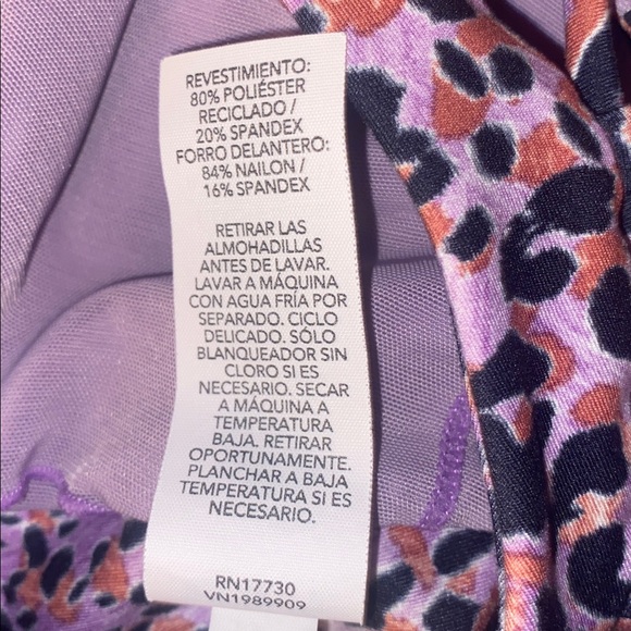 JoyLab Purple Leopard Print Sports Bra - Picture 5 of 5